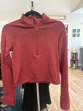 lululemon rest less cropped half-zip